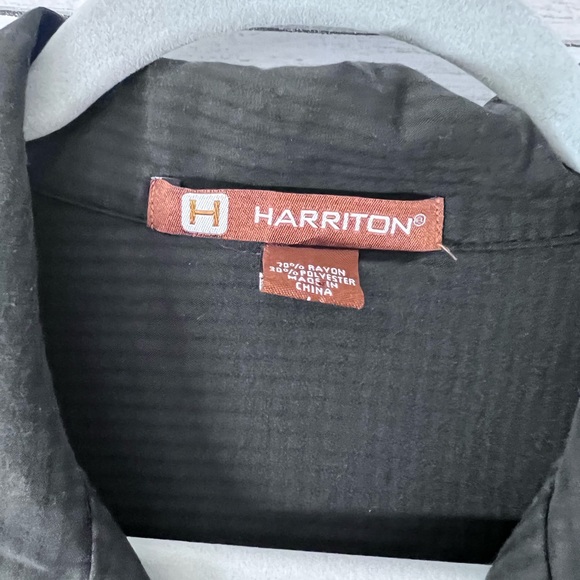 Joseph’s Fine Cigars Havana Button Down Short Sleeve Shirt Large Black 💗 - Picture 4 of 5